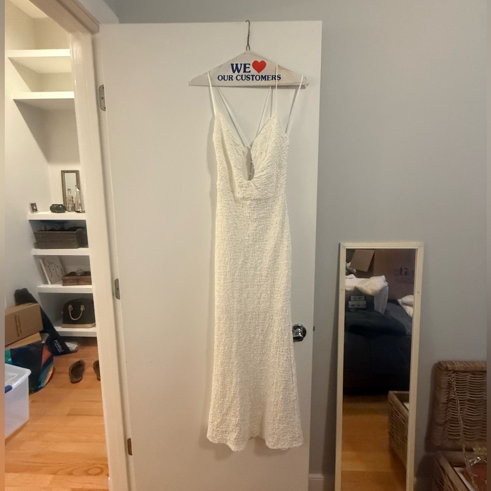 Saints & Secrets White Textured Dress